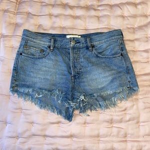 Free People denim shorts